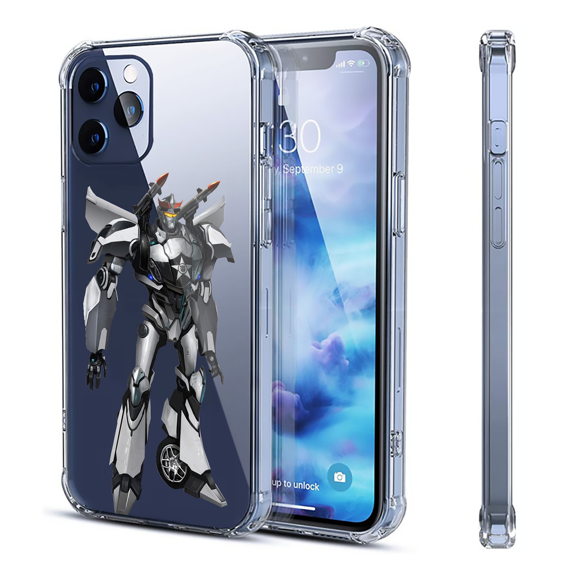 （画像用） Transformers トランスフォーマー 【iPhone 12シリーズ対応】透明スマホケース（クリアソフトケース）